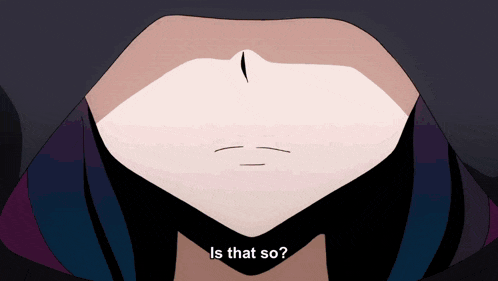 a close up of a person 's face with the words is that so