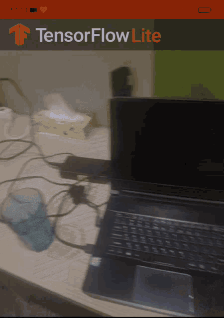 tensorflow lite is displayed on the phone screen