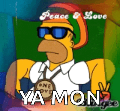 homer simpson from the simpsons is wearing sunglasses and holding a peace sign