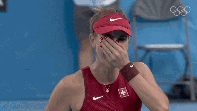 Crying Belinda Bencic GIF - Crying Belinda Bencic Nbc Olympics GIFs