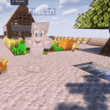 a screenshot of a minecraft game with the name philza on the screen