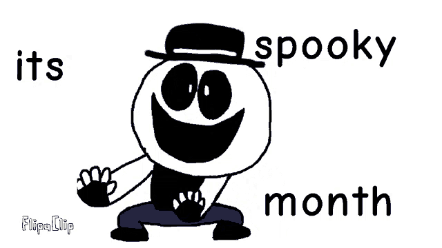 a cartoon character is wearing a top hat and smiling .