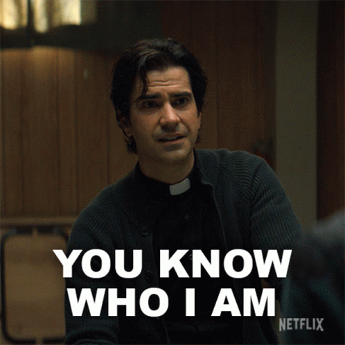 You Know Who I Am Father Paul GIF - You Know Who I Am Father Paul Hamish Linklater GIFs