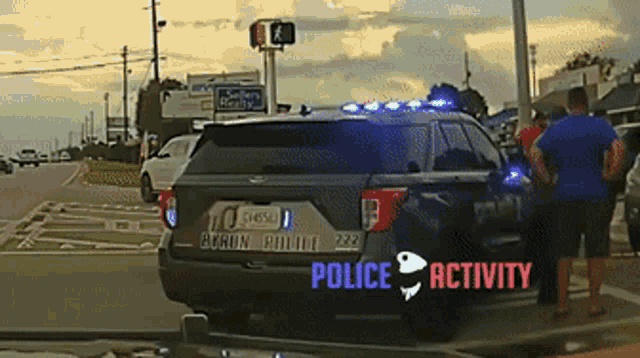a byron police car is parked on the street