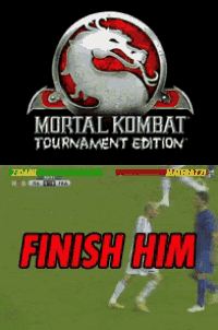 a video game called mortal kombat tournament edition with a picture of soccer players