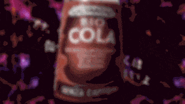 a bottle of galvanina bio cola with foreign writing on the background