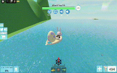 a screenshot of a video game with sharkhealth written on the bottom