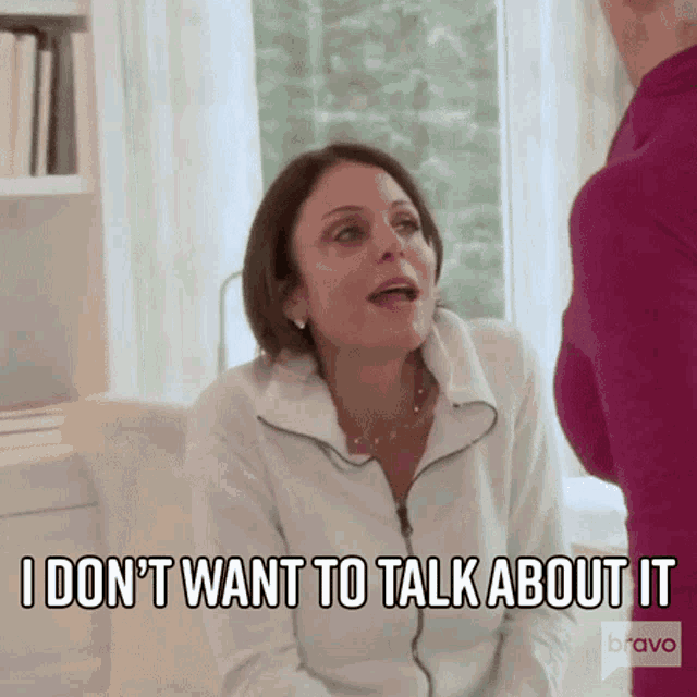 I Dont Want To Talk About It Real Housewives Of New York GIF - I Dont Want To Talk About It Real Housewives Of New York Rhony GIFs