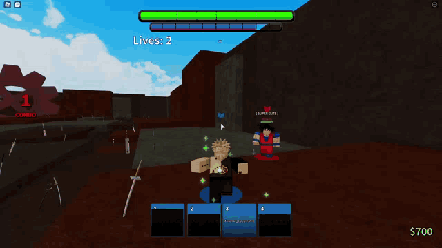 a screenshot of a video game with the words lives 2 on the screen