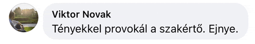 a screenshot of a facebook post with viktor novak