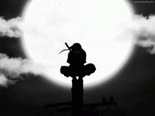 Itachi Ninja GIF - Itachi Ninja Moon GIFs