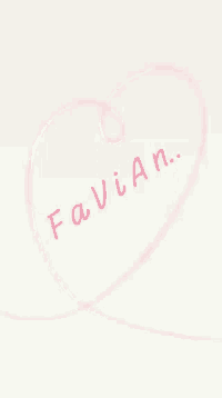 a heart with the word fujian written in red