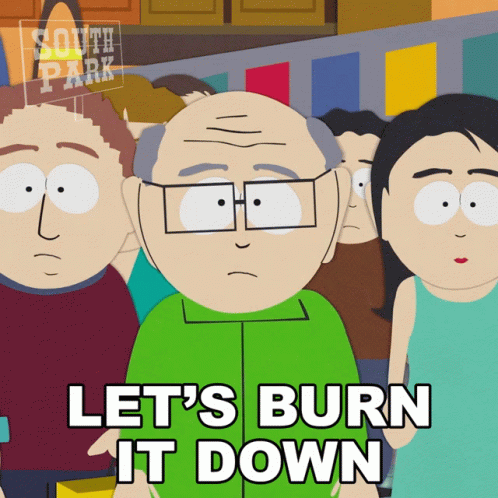 Lets Burn It Down Herbert Garrison GIF - Lets Burn It Down Herbert Garrison South Park GIFs
