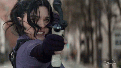 Bow And Arrow Kate Bishop GIF - Bow And Arrow Kate Bishop Hailee Steinfeld GIFs
