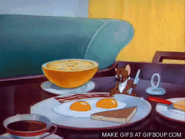 Jerry Mouse Breakfast GIF - Jerry Mouse Breakfast Tom And Jerry GIFs