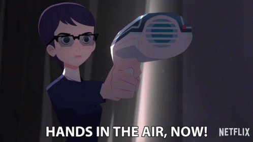 Hands In The Air Now Julia Argent GIF - Hands In The Air Now Julia Argent Carmen Sandiego GIFs