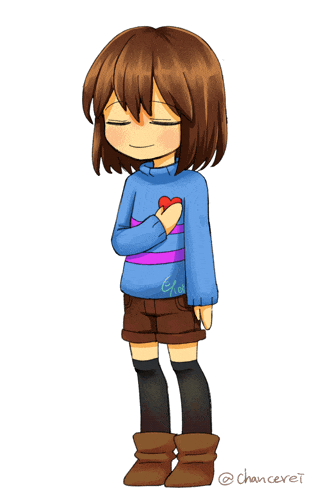 a drawing of a girl with the name chanceret on the bottom right corner
