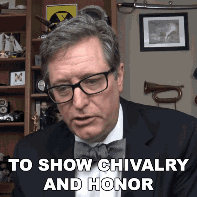 To Show Chivalry And Honor Lance Geiger GIF - To Show Chivalry And Honor Lance Geiger The History Guy GIFs