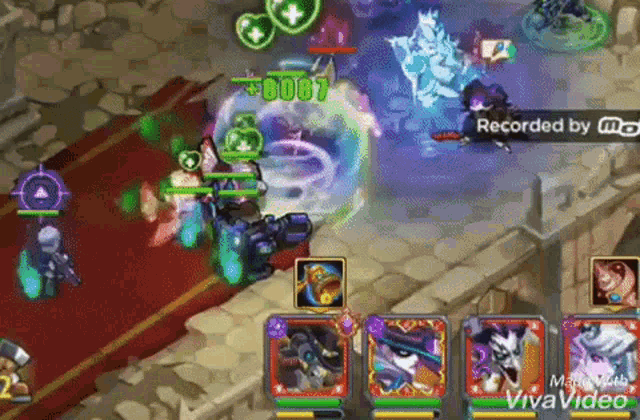 a screenshot of a video game being recorded by vivavideo .
