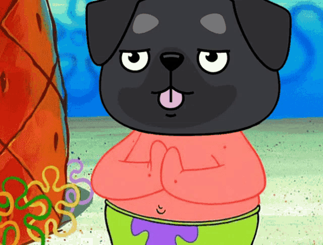 a cartoon drawing of patrick star from spongebob