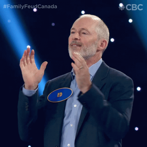 Clapping Family Feud Canada GIF - Clapping Family Feud Canada Nodding GIFs