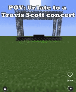 Travis Scott Minecraft GIF - Travis Scott Minecraft Concert GIFs