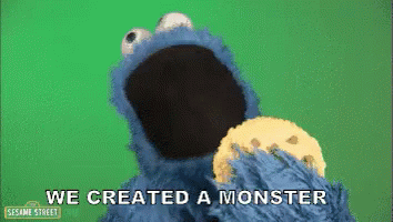 We Created A Monster GIF - Created A Monster Monster Cookie Monster GIFs