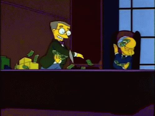 Let'S Have A Money Shower GIF - Simpsons Money Money Fight GIFs
