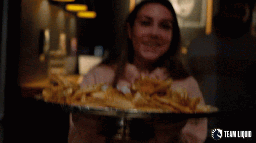 Heres Your Delivery Delighted GIF - Heres Your Delivery Delighted Foodie GIFs