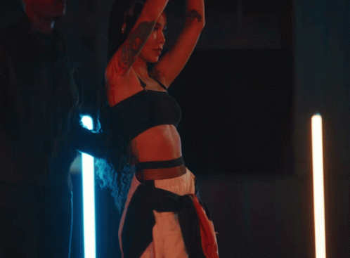 Belly Dancing Jhene Aiko GIF - Belly Dancing Jhene Aiko A And B Song GIFs