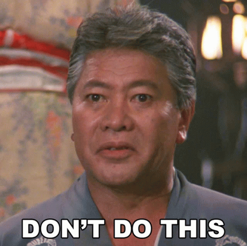 Dont Do This Sato GIF - Dont Do This Sato The Karate Kid Ii GIFs
