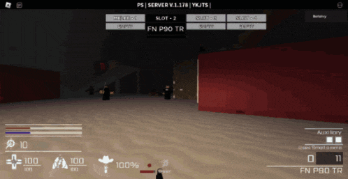 a screenshot of a video game that says ps server v.1.178 ykjts