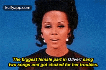 The Biggest Female Part In Oliver! Sangtwo Songs And Got Choked For Her Troubles..Gif GIF - The Biggest Female Part In Oliver! Sangtwo Songs And Got Choked For Her Troubles. Diahann Carroll Hair GIFs