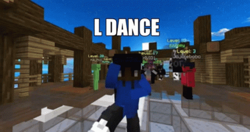 L Dance Minecraft Memes GIF - L Dance Minecraft Memes GIFs