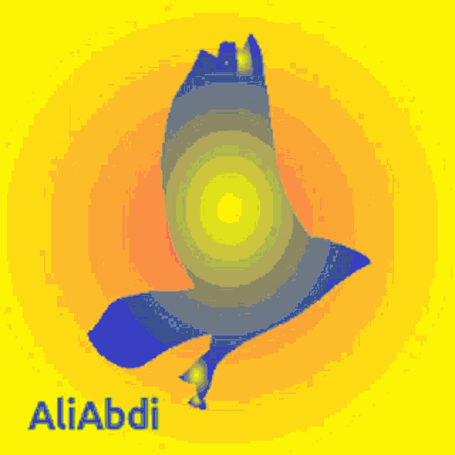a picture of a bird with the name aliabdi written below it