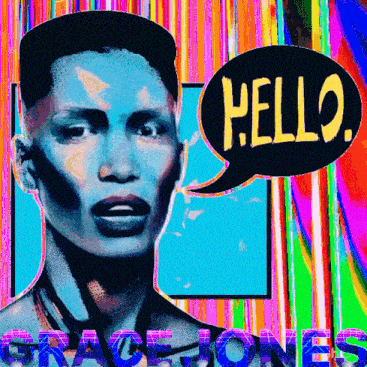 Grace Jones Hello GIF - Grace Jones Hello Hi GIFs