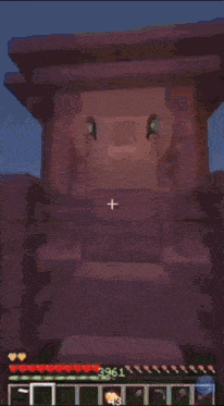 a screenshot of a minecraft game with the number 3961