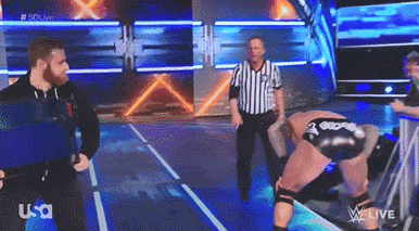 a wrestling match is being shown on usa live