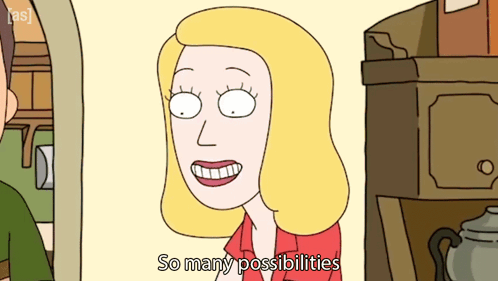 So Many Possibilities Beth GIF - So Many Possibilities Beth Rick And Morty GIFs