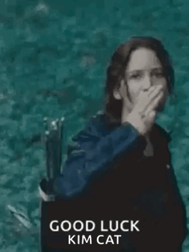 Good Luck Three Finger Salute GIF - Good Luck Three Finger Salute Katniss Everdeen GIFs
