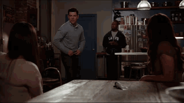New Girl Crossed The Line GIF - New Girl Crossed The Line Get Out GIFs