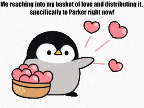 Parker Hearts GIF - Parker Hearts Penguin GIFs
