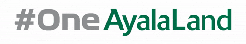 a logo that says #one ayalaland in green