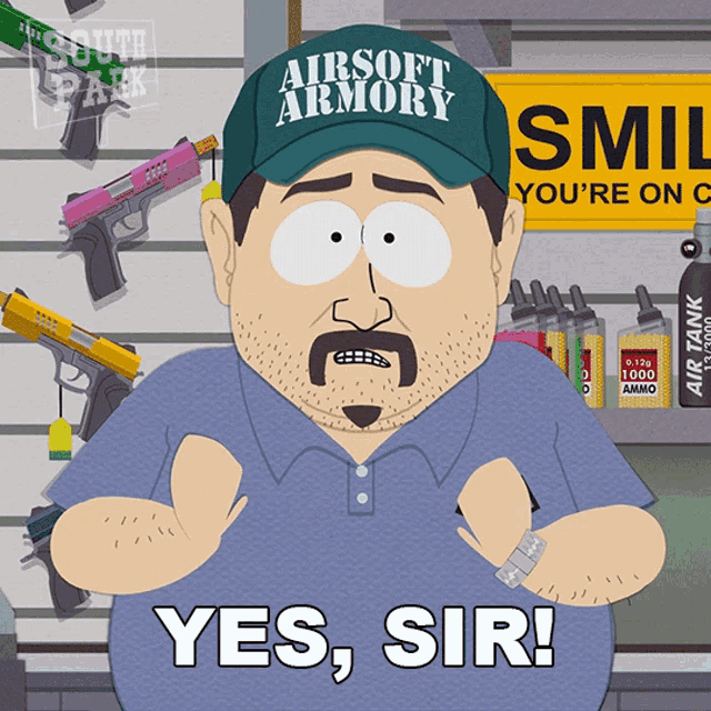 Yes Sir South Park GIF