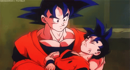 Son Goku Gohan GIF - Son Goku Gohan Father GIFs