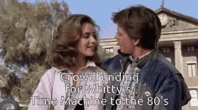 Crowdfunding For Whitty Time Machine GIF - Crowdfunding For Whitty Time Machine Kiss GIFs