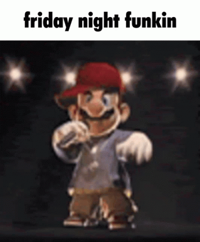 Friday Night Funkin Mario GIF - Friday Night Funkin Mario Mario Rap Battle GIFs