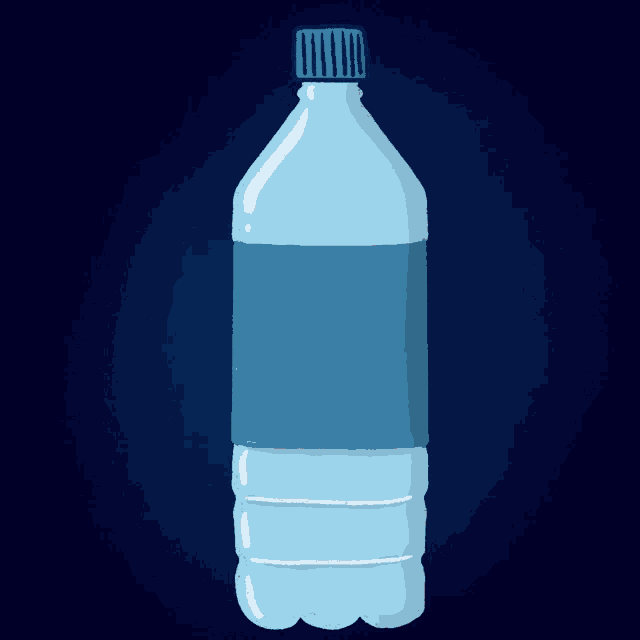 a plastic bottle with the words say no to single use plastic on it