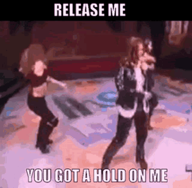 Release Me Angelina GIF - Release Me Angelina You Got A Hold On Me GIFs