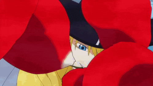 a cartoon character with a red hat and a mask on his face .